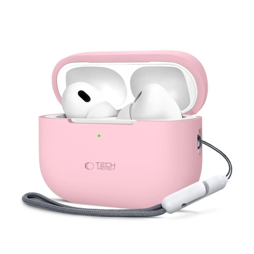 Tech-Protect Silikonové pouzdro, Apple AirPods Pro 1 / 2, růžové