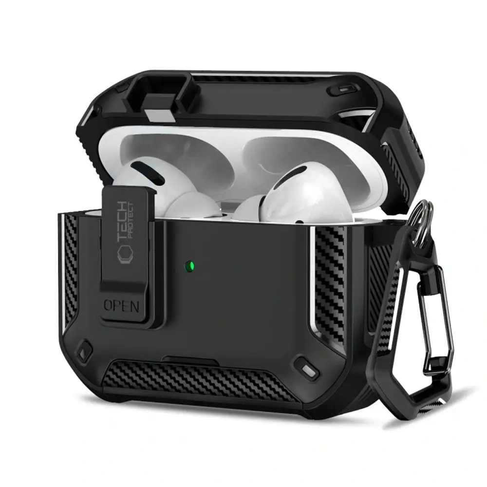 Tech-Protect Carbonox MagSafe pouzdro, Apple AirPods Pro 3, černé