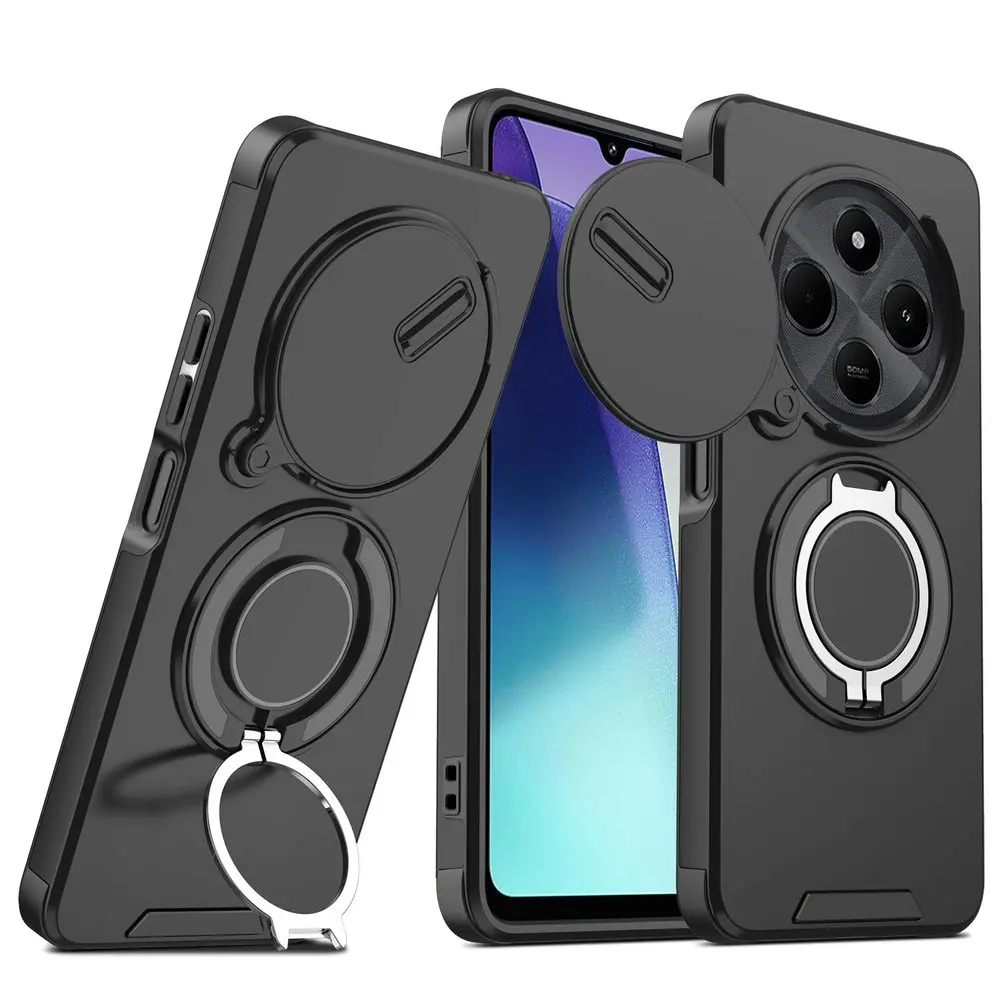 Camslide Stand obal, Xiaomi Redmi 14C, černý