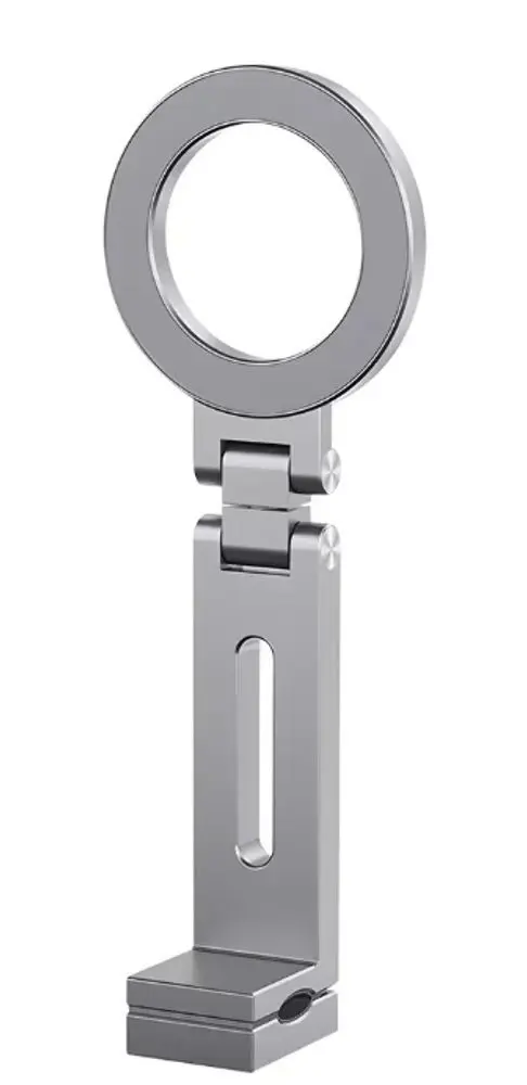 Univerzální magnetický MagSafe skládací držák telefonu na cestování, letadlo a stůl, šedý