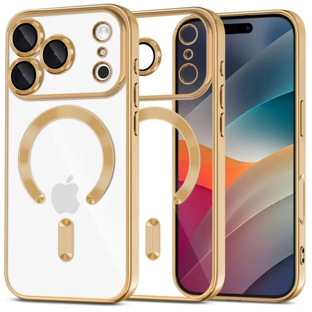 Tech-Protect MagFlex MagSafe iPhone 17 Pro Max, lesklá zlatá