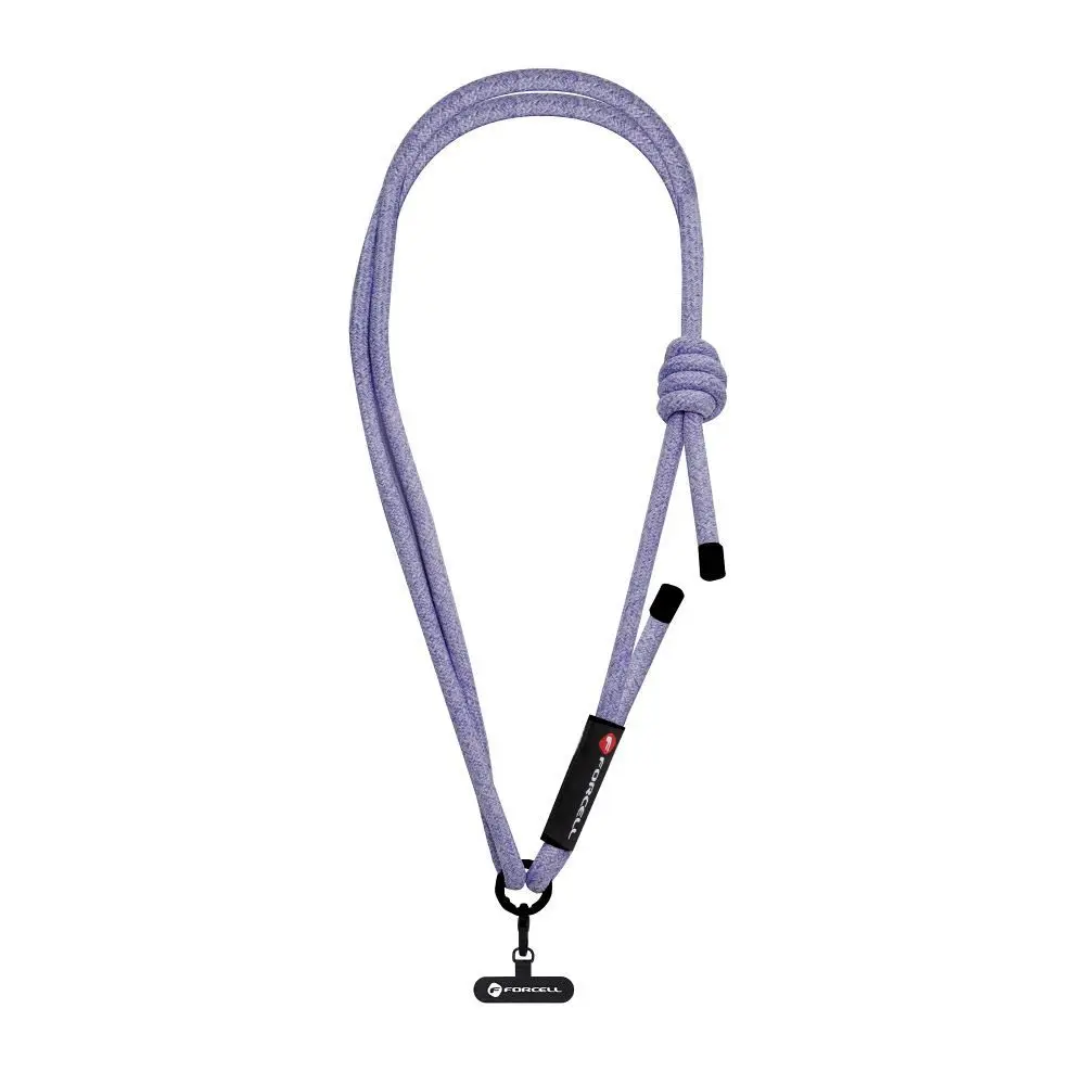 Crossbody šňůrka FORCELL F-Design S10X165 Purple - nastavitelná