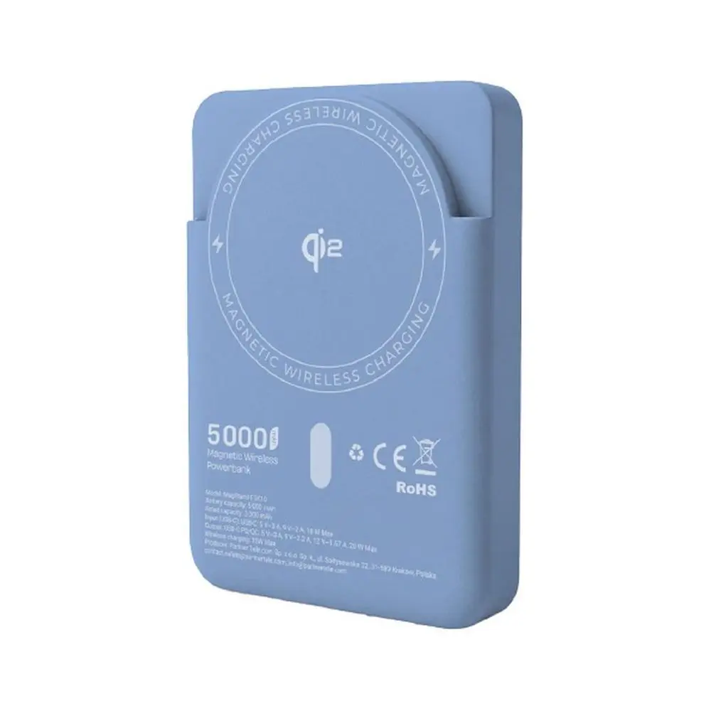 Forcell F-Energy MagSafe MagStand powerbanka 5000 mAh, Qi2, 20 W, modrá