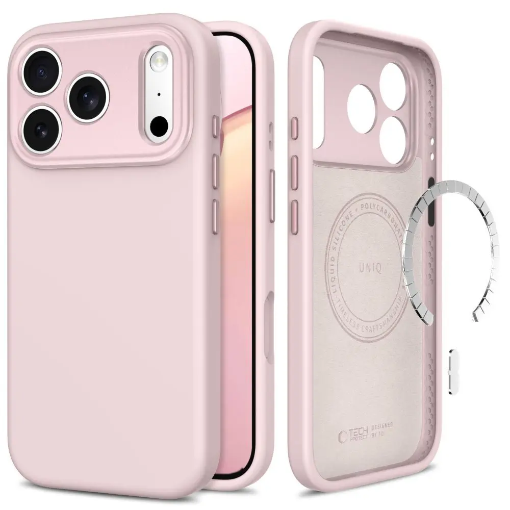 Tech-Protect Uniq MagSafe CC obal, iPhone 17 Pro Max / 18 Pro Max, růžový