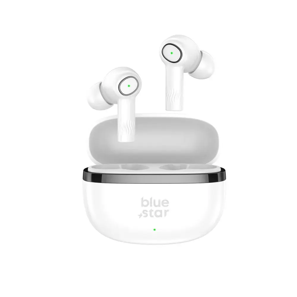 BlueStar Bezdrátová stereo sluchátka TWS AC20C s funkcí ENC, bílá