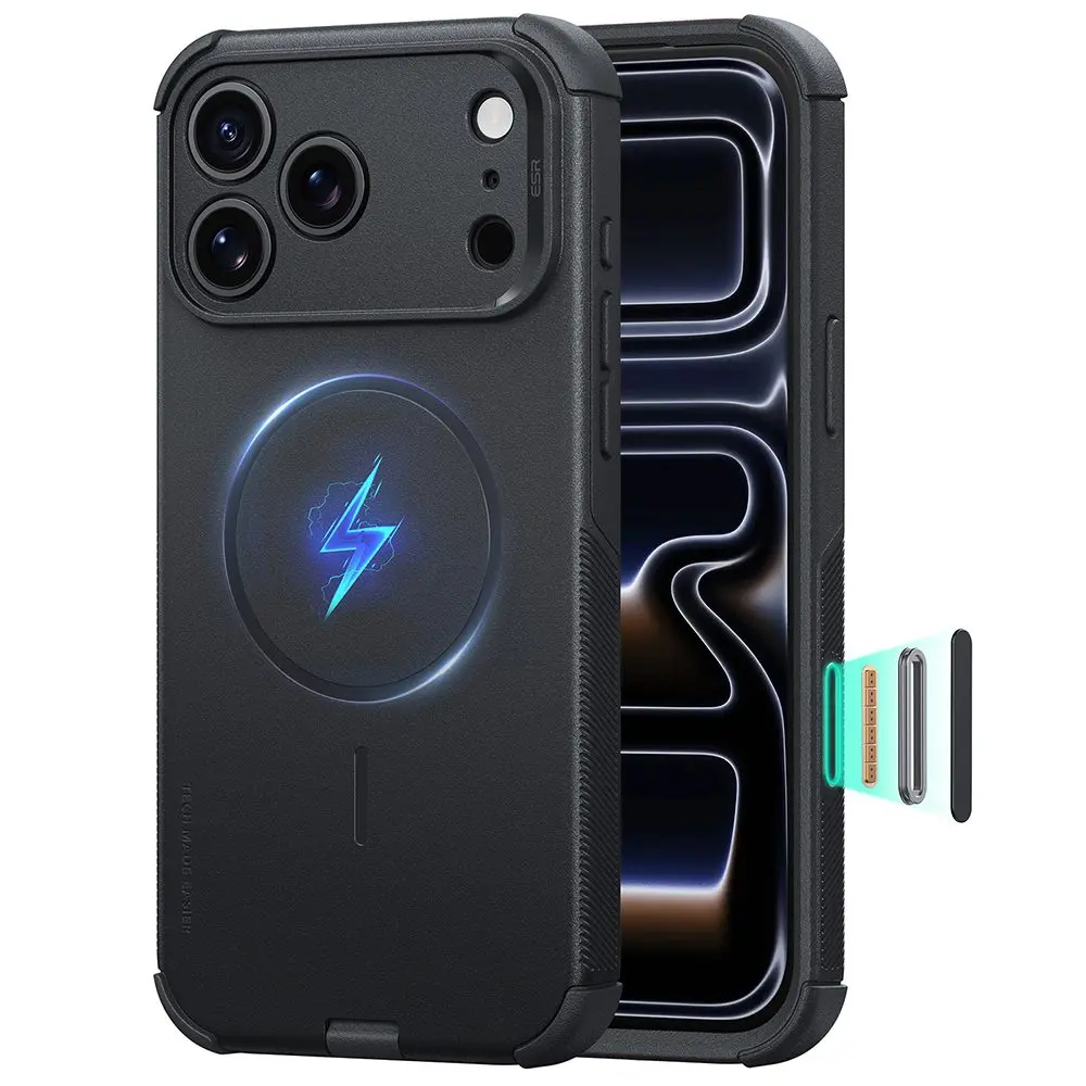 Kryt ESR Cyber Halolock, iPhone 17 Pro / 18 Pro, černý