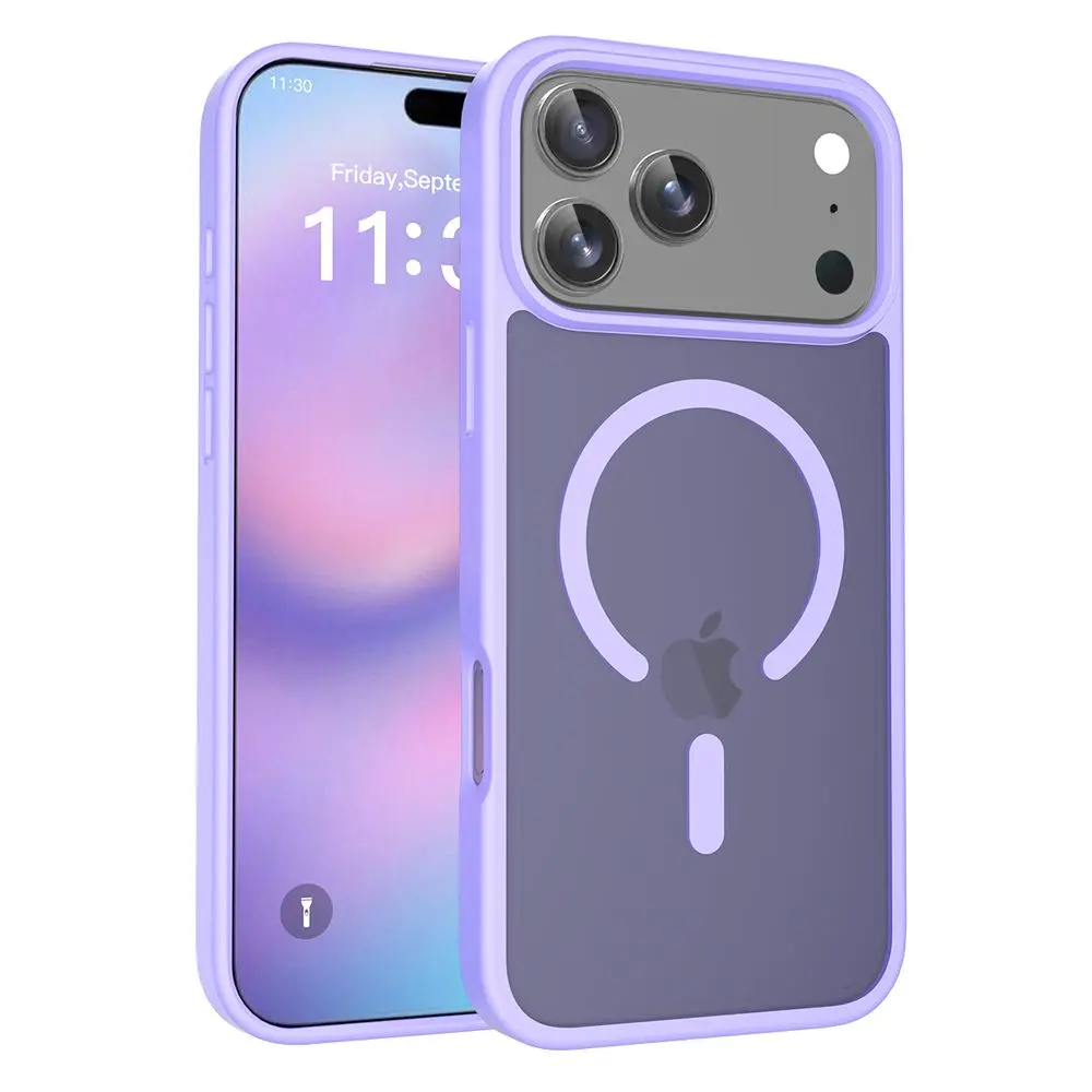 JP MagFit Colour MagSafe obal s N52 magnetem, iPhone 17 Pro Max, fialový