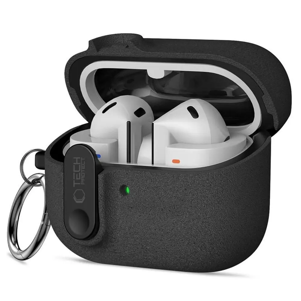 Tech-Protect Slim Hook pouzdro, Samsung Galaxy Buds 3 / 3 FE / 3 Pro, černé