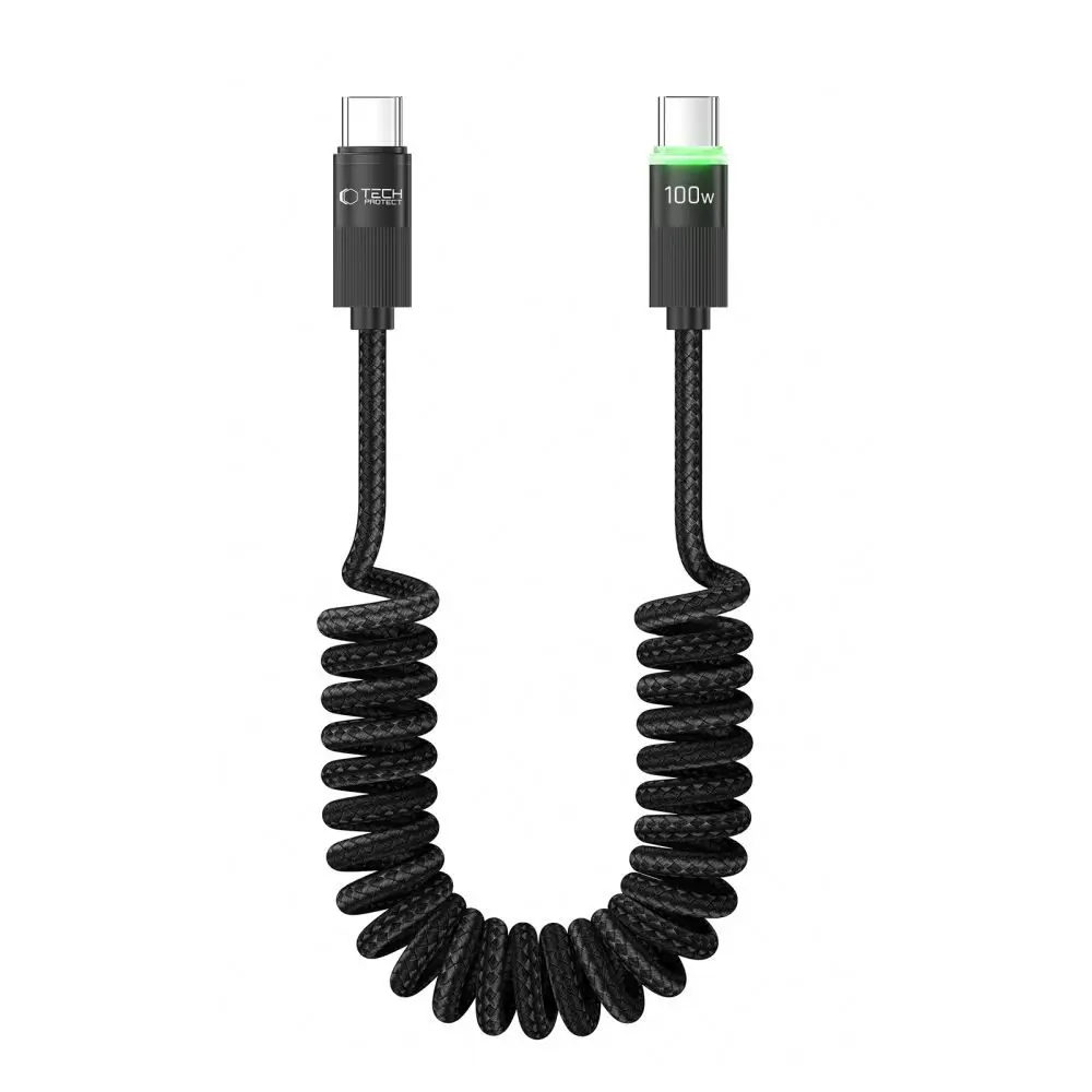 Tech-Protect UltraBoost kabel USB-C, PD100W/5A, 1,8m, černý
