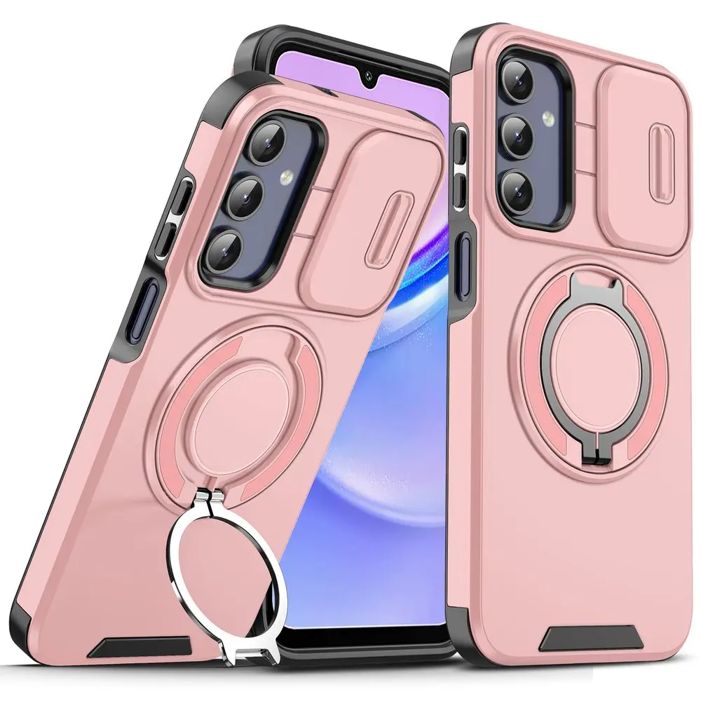 Camslide Stand obal, Samsung Galaxy A15, růžový