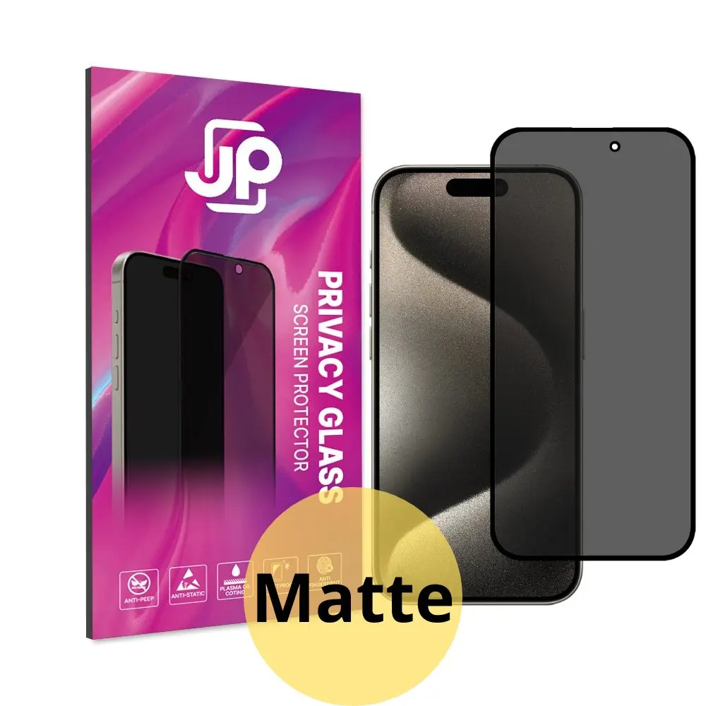 JP Matte Privacy Tvrzené sklo, iPhone Air, černé