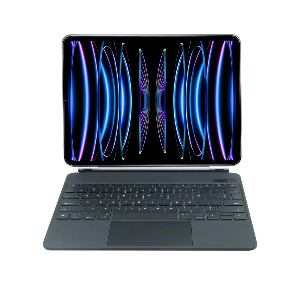 JP Magnetic Keyboard MK01 pouzdro na tablet s displejem, iPad Pro 12.9, 2018 / 2020 / 2021 / 2022, iPad Air 13 2024 / 2025 / 2026, černé