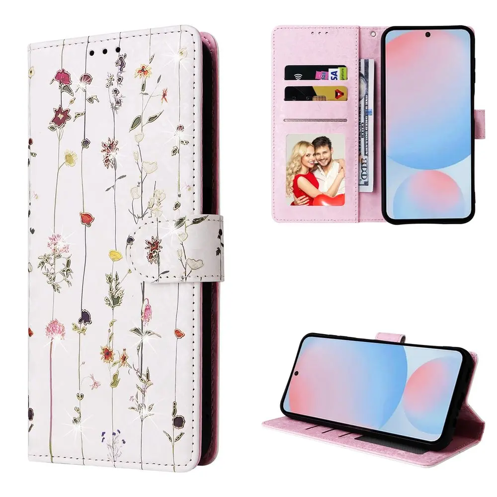 Magnet Case, Samsung Galaxy A56, luční kvítí