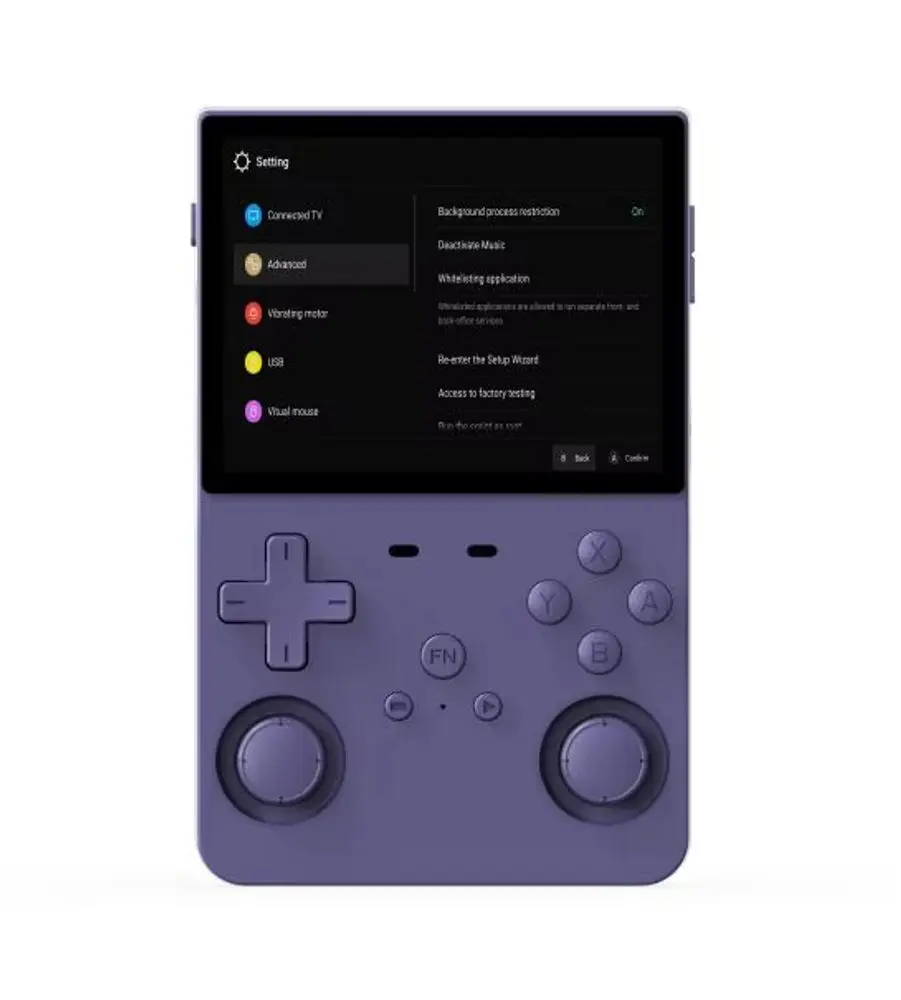 XGO L35 Přenosná herní konzole s 3,5" HD displejem, fialová