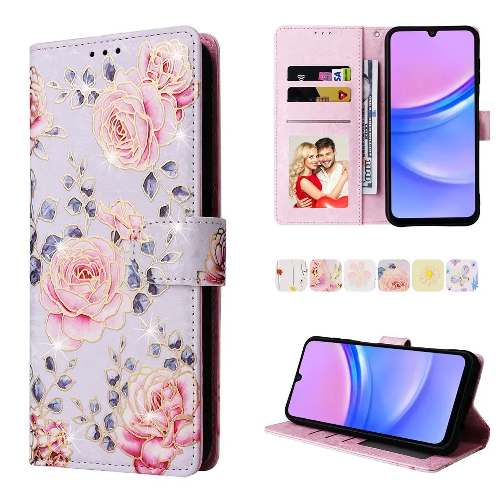 Magnet Case, Samsung Galaxy A16, růže