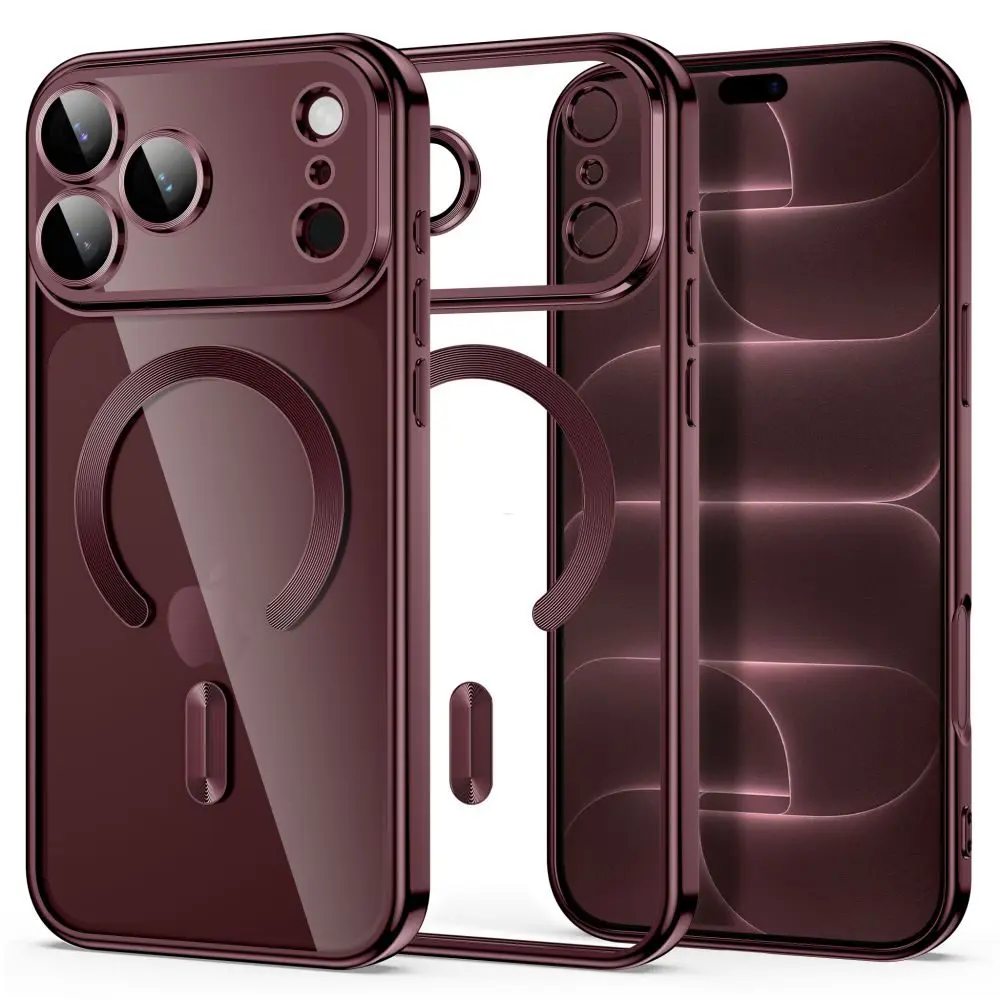Tech-Protect MagFlex MagSafe iPhone 17 Pro Max / 18 Pro Max, lesklá vínová