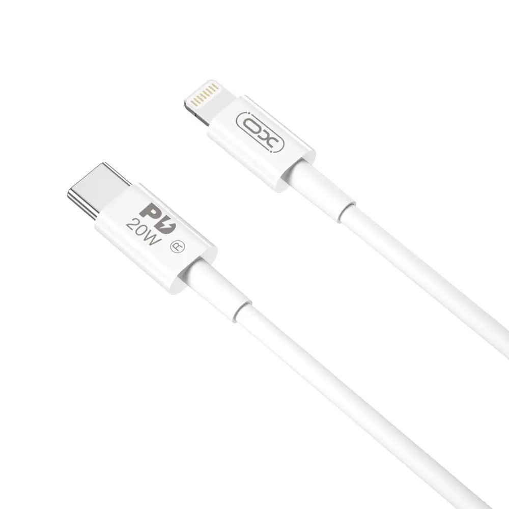 XO kabel NB-Q189A PD USB-C - Lightning, 1 m, bílý