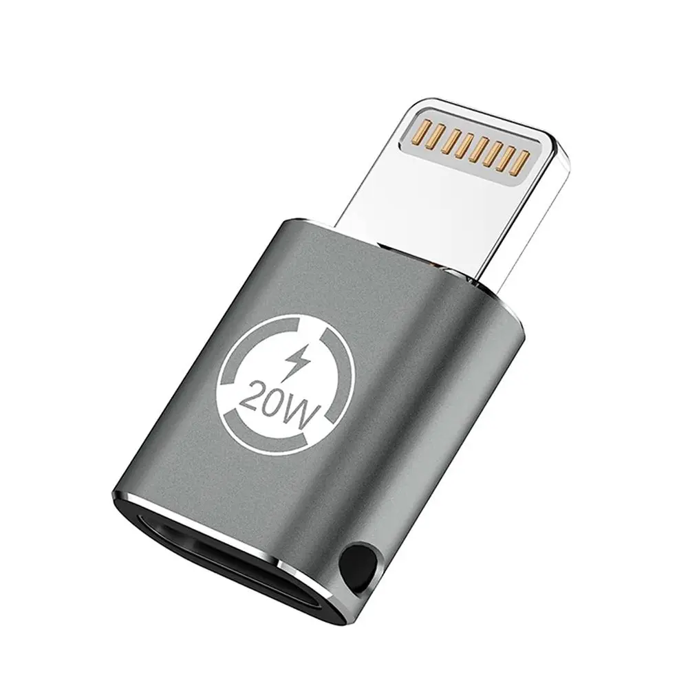 Techsuit Premium OTG adaptér TitanCoreX (A11) USB-C - Lightning, šedý