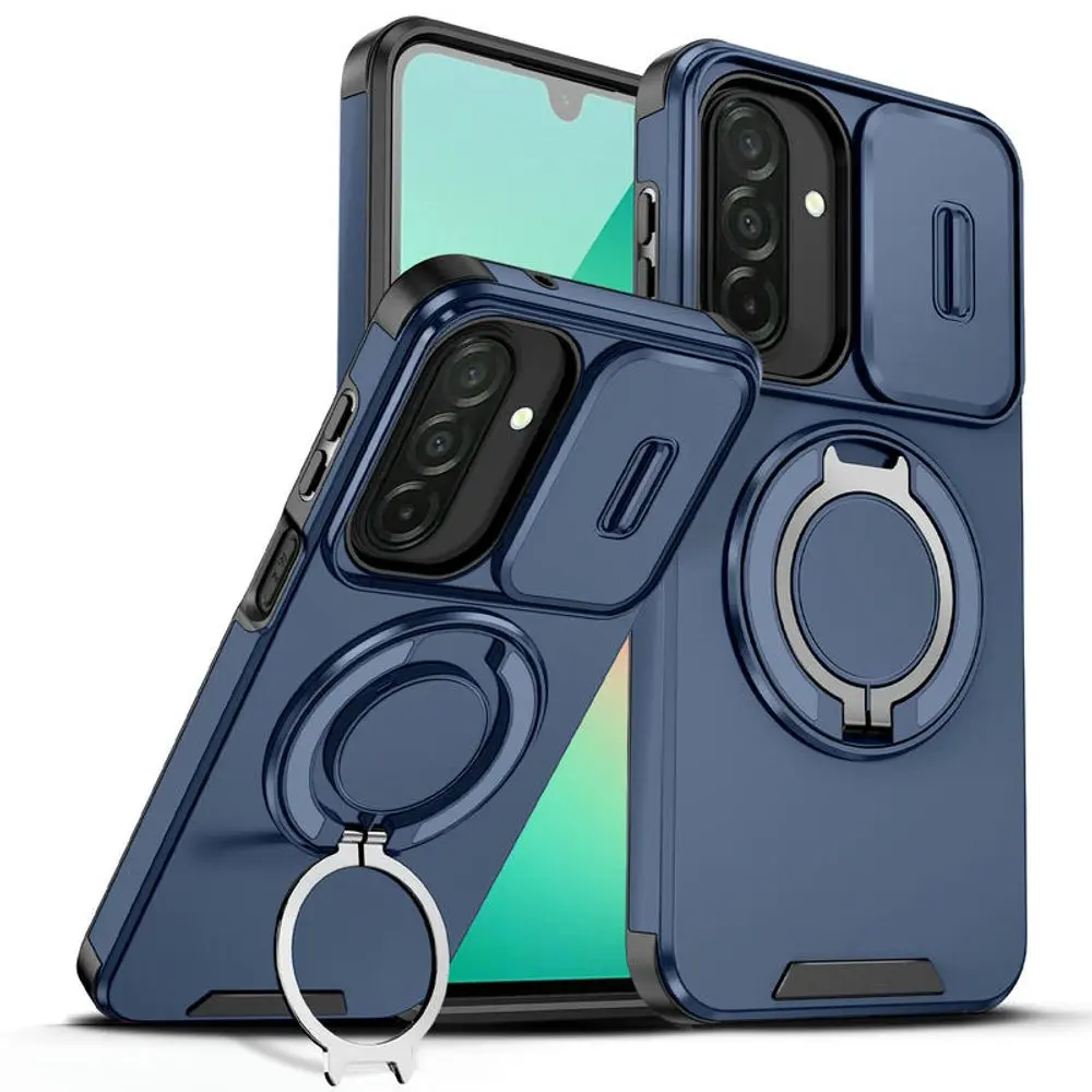 Camslide Stand obal, Samsung Galaxy A27, modrý