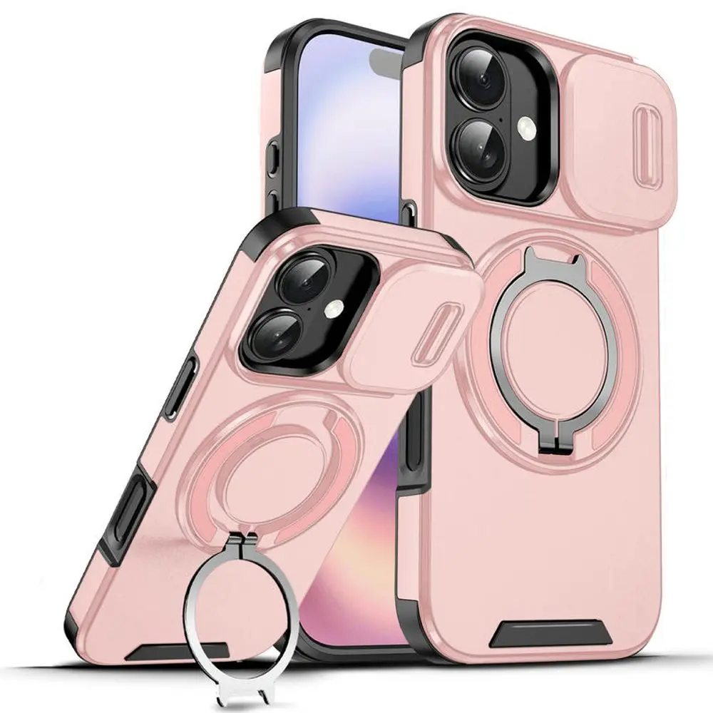 Camslide Stand obal, iPhone 17, růžový