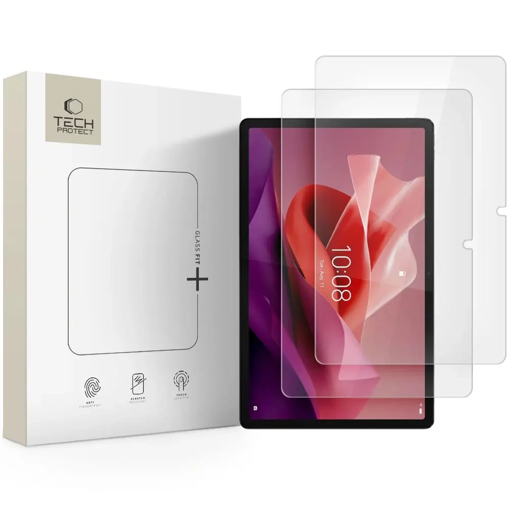 Tech-Protect Tvrzené sklo Glass Fit+, Lenovo Tab P12 / Idea Tab Pro / Yoga Tab Plus 12.7 TB-370 / TB-373 / TB-520, 2 kusy