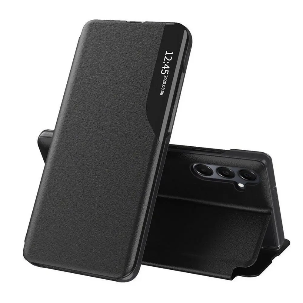 Eco Leather View Case, Samsung Galaxy A16, černé
