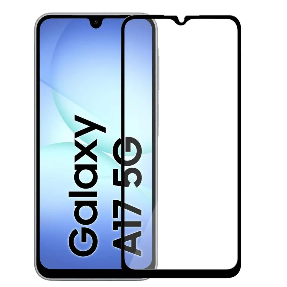 5D Samsung Galaxy A17, Tvrzené sklo, černé