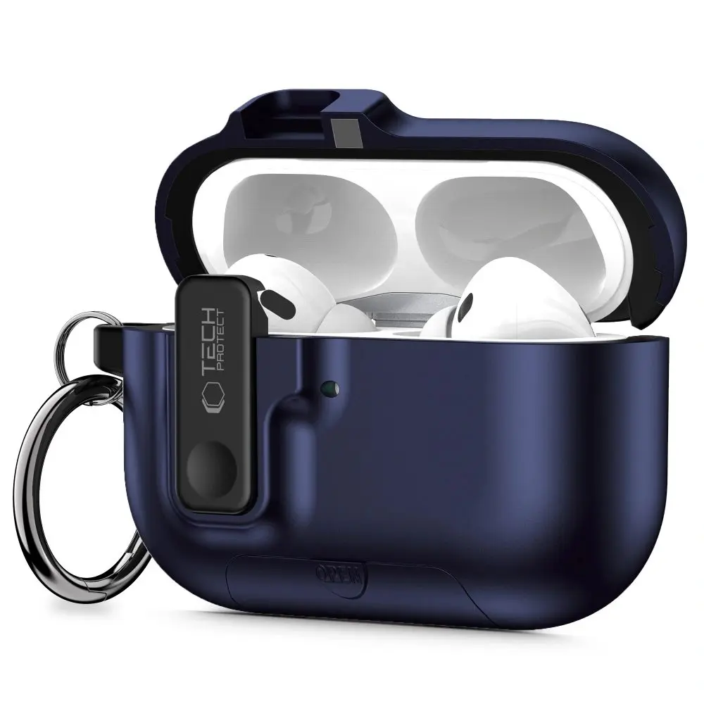 Tech-Protect Slim Hook pouzdro, Apple AirPods Pro 3, modré