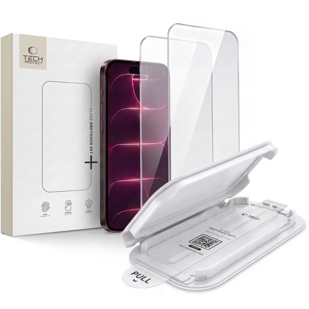 Tech-Protect OneTouch Set+ 2 Tvrzená skla, iPhone 17 Pro Max / 18 Pro Max
