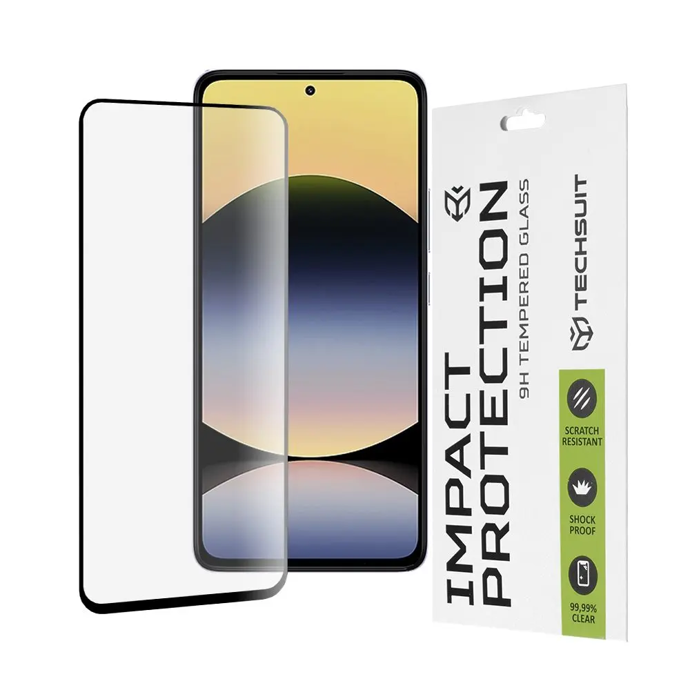 Techsuit 111D Tvrzené sklo, Xiaomi Redmi Note 14 5G, černé