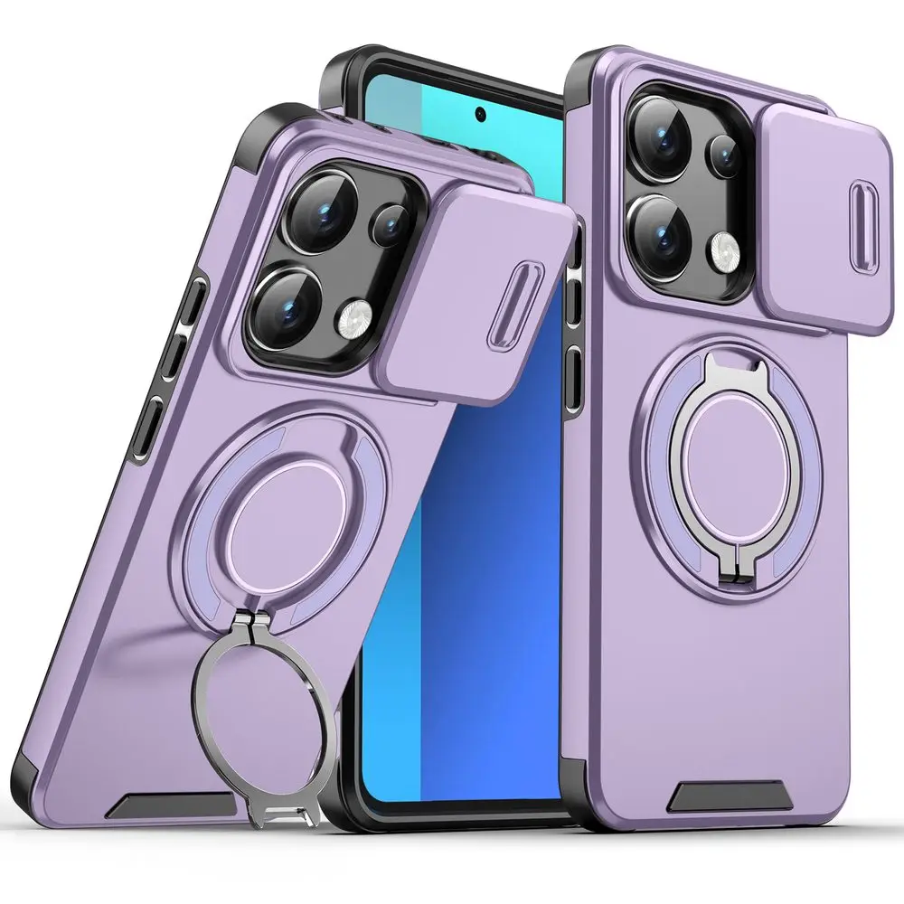 Camslide Stand obal, Xiaomi Redmi Note 13 4G, fialový