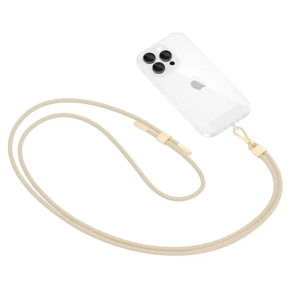 Tech-Protect C2S Crossbody popruh, béžový / zlatý
