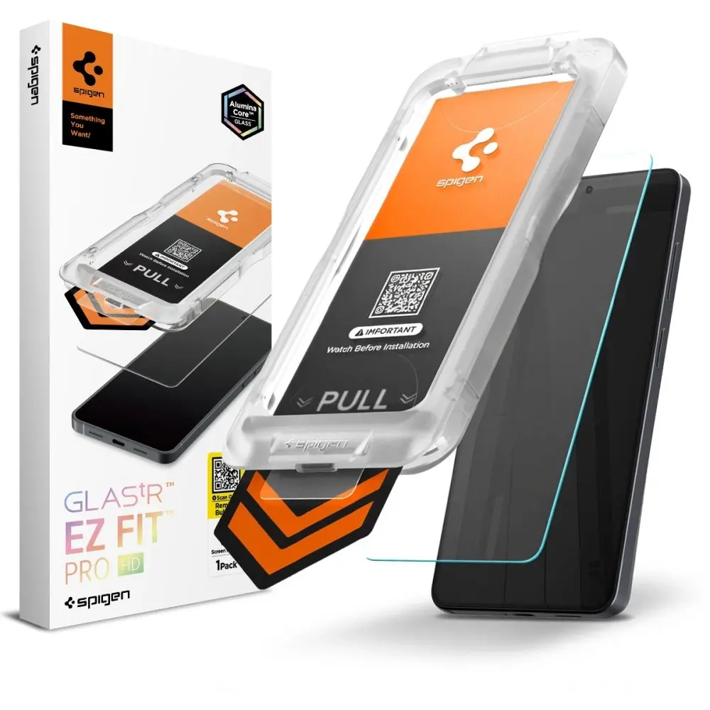 Spigen Glas.TR EZ Fit Pro s aplikátorem, Tvrzené sklo, Samsung Galaxy S26 Plus