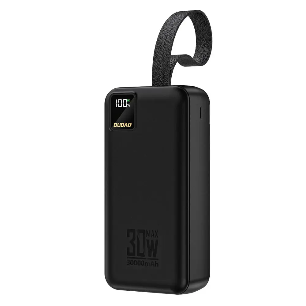 Dudao K8-3 powerbanka 30000mAh, 30W, černá