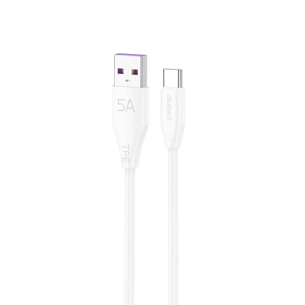 Dudao L2sT kabel USB-A - USB-C, 5A, 2 m, bílý