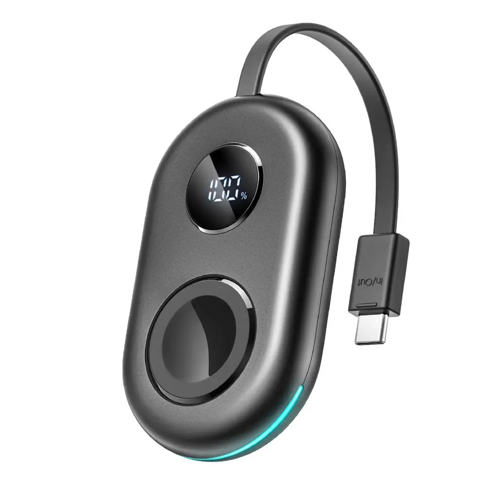 Joyroom JR-W09 3W Bezdrátová powerbanka s USB-C kabelem, černá