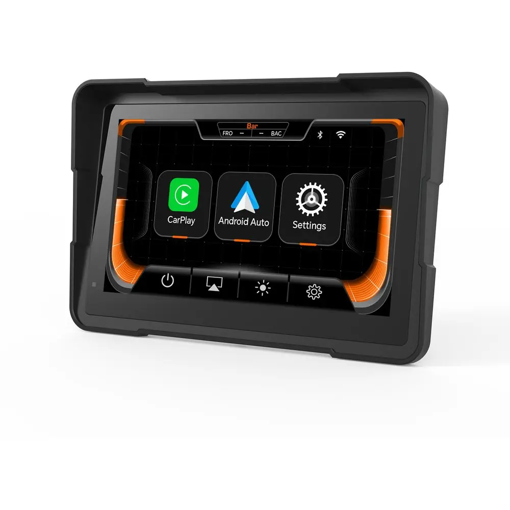 Motocyklový 7" CarPlay displej s bezdrátovým Apple CarPlay a Android Auto