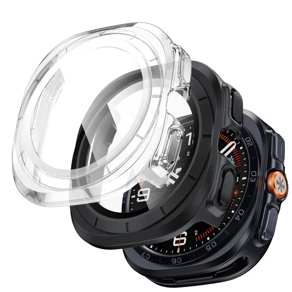 Tech-Protect Defense360, 2 kusy, Samsung Galaxy Watch Ultra 2 2026 (47 mm), černé / průhledné