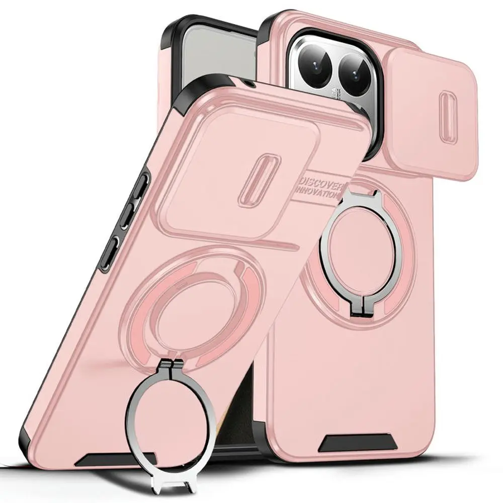 Camslide Stand obal, Xiaomi 15T, růžový