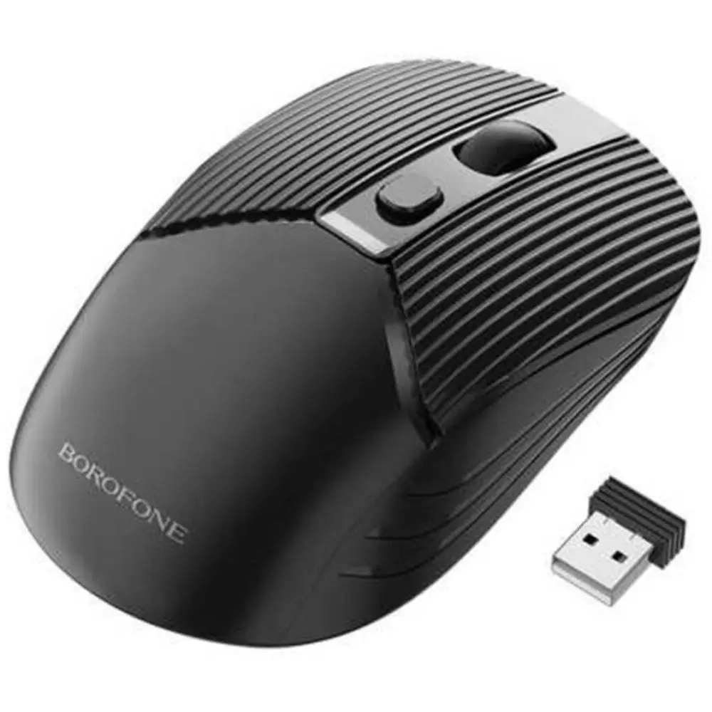 Borofone Bezdrátová business myš (BG5), ergonomický design, černá