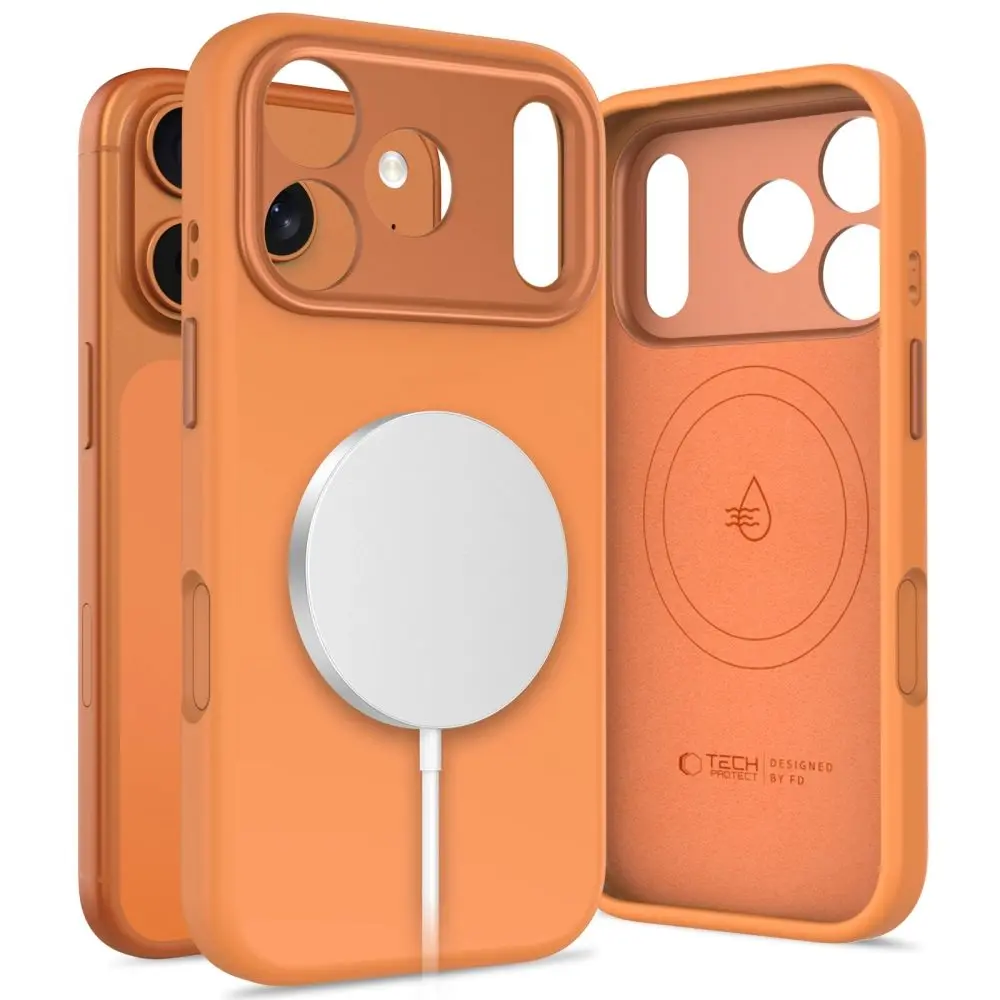 Tech-Protect Uniq MagSafe obal, iPhone 17 Pro, oranžový
