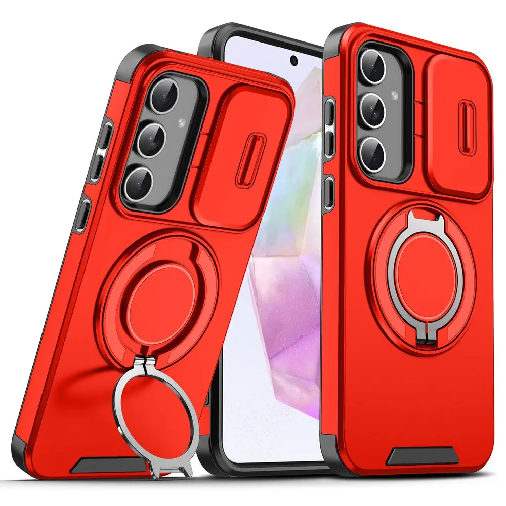 Camslide Stand obal, Samsung Galaxy A54, červený