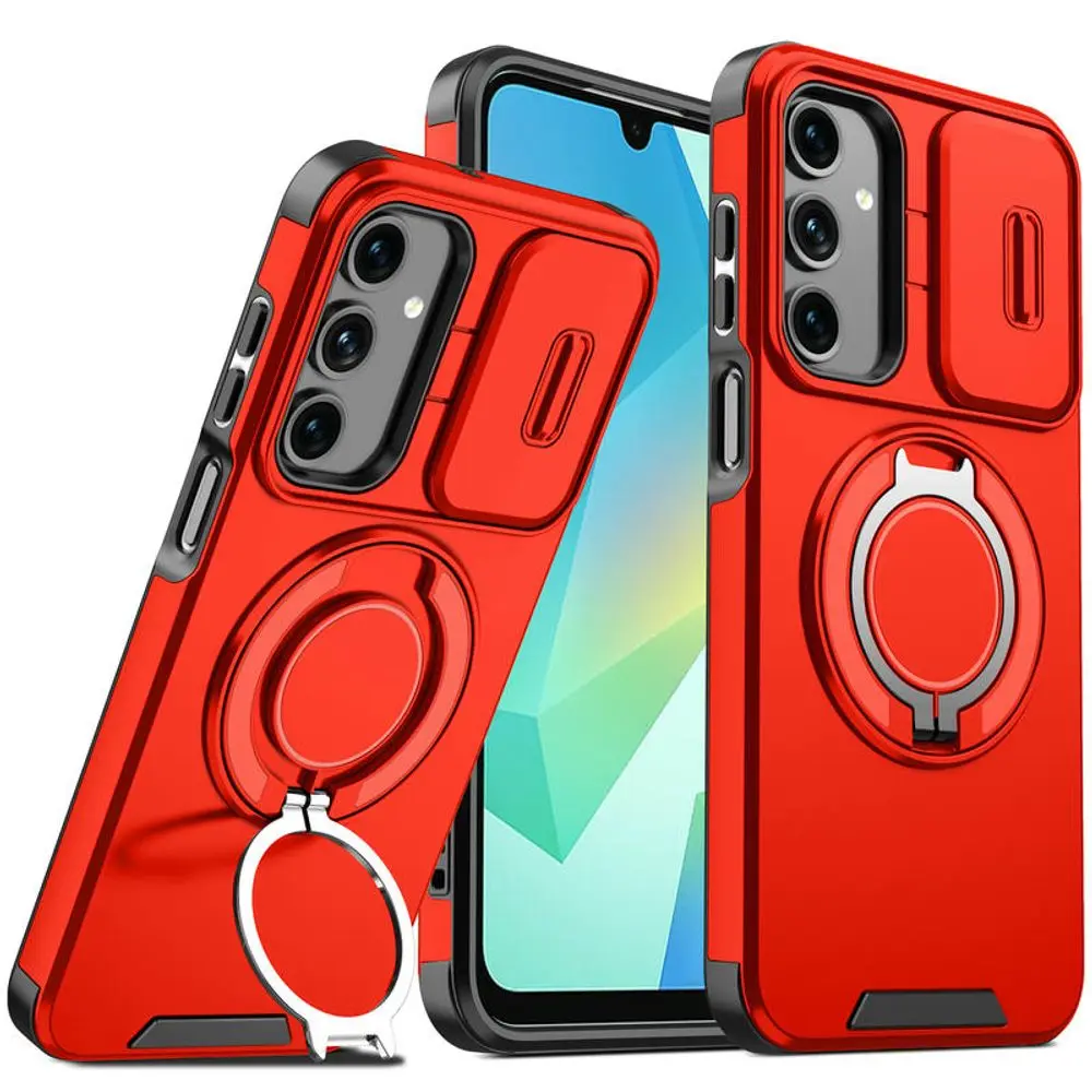 Camslide Stand obal, Samsung Galaxy A17, červený