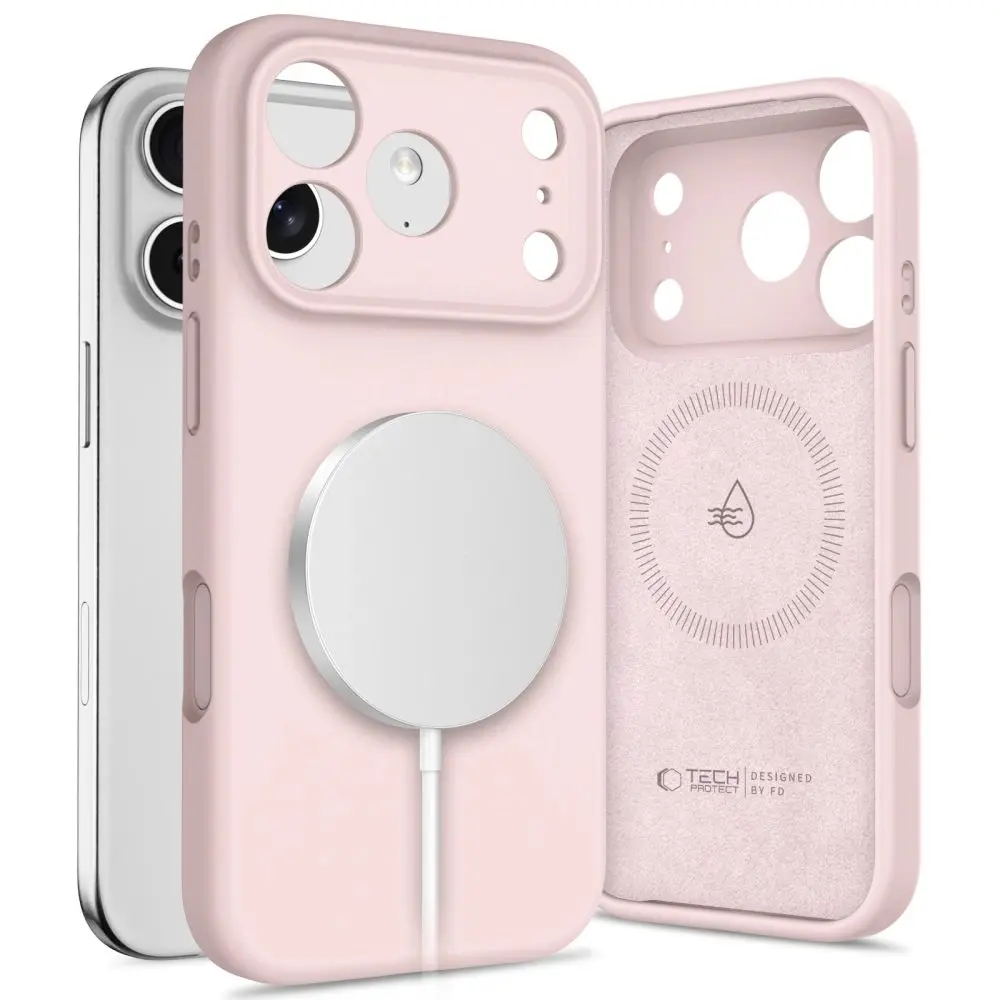 Tech-Protect Silicone MagSafe, iPhone 17 Pro Max, růžový