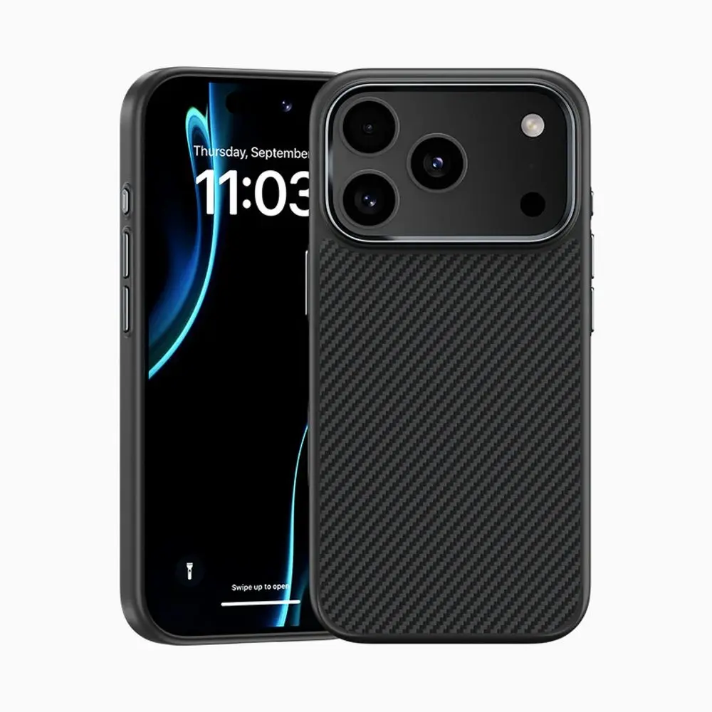 Zadní kryt Benks Magnetic Armor Pro Kevlar Metal Frame 600D (A070) pro iPhone 17 Pro Max black
