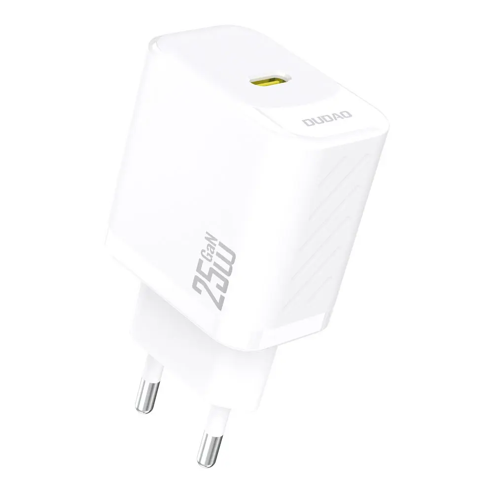 Dudao A27 nabíječka USB-C, 25W GaN, bílá