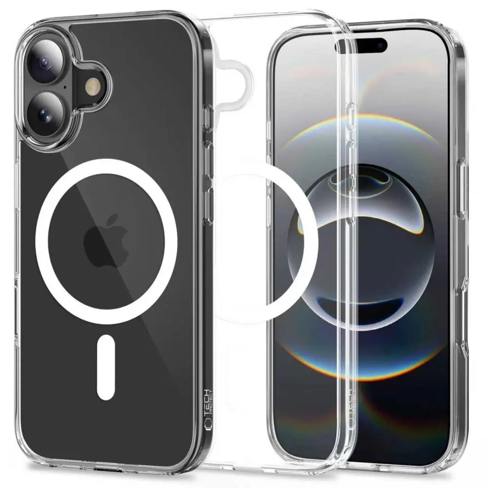 Tech-Protect Flexair Hybrid s MagSafe, iPhone 17, průhledný