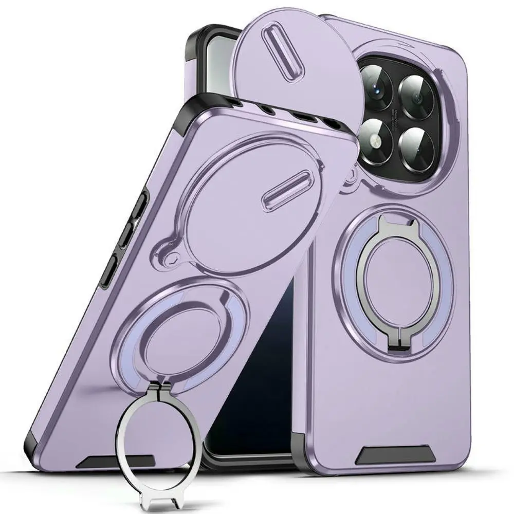 Camslide Stand obal, Xiaomi Redmi Note 14 Pro Plus 5G, fialový