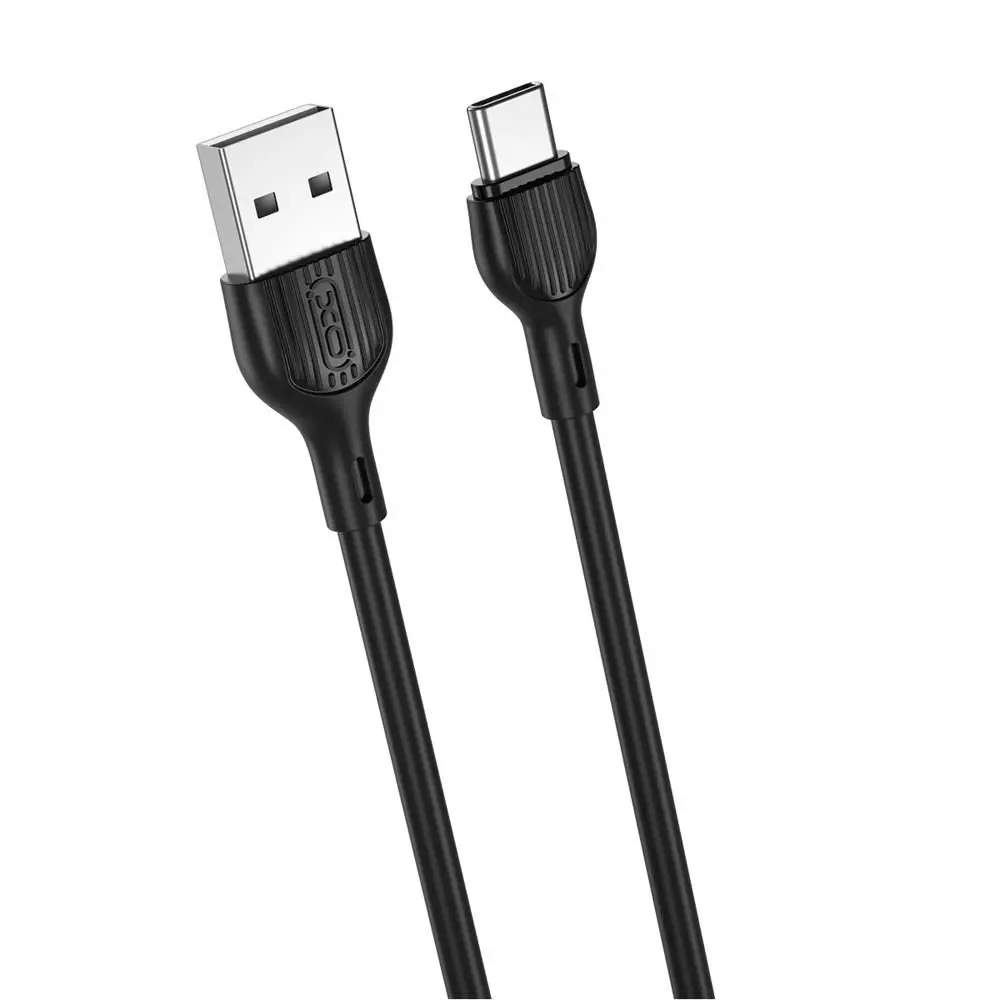XO kabel NB200 USB - USB-C, 2 m, černý