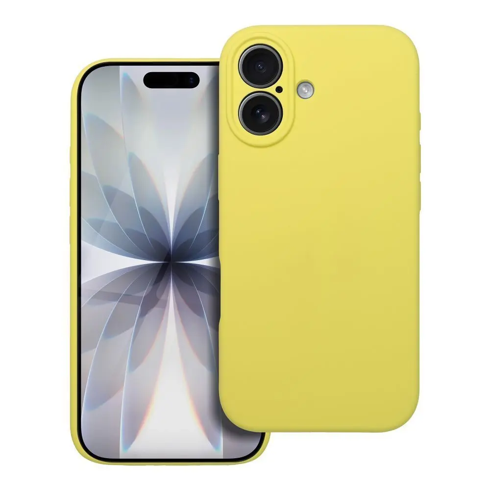 Obal Silicone, iPhone 17, žlutý